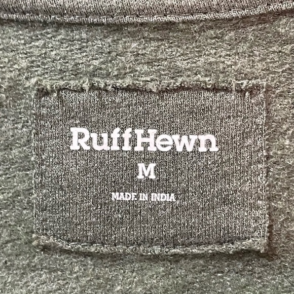Ruff Hewn Green w/Black Embroidery Pullover Sweatshirt Woman’s Size Medium - Picture 6 of 6